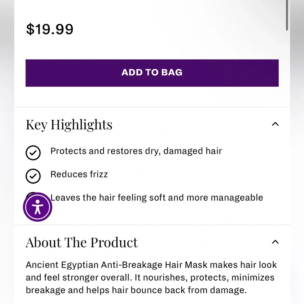 Set of 2 The Mane Choice Ancient Egyptian Hair Mask 8 oz AntiBreakage Repair NWT